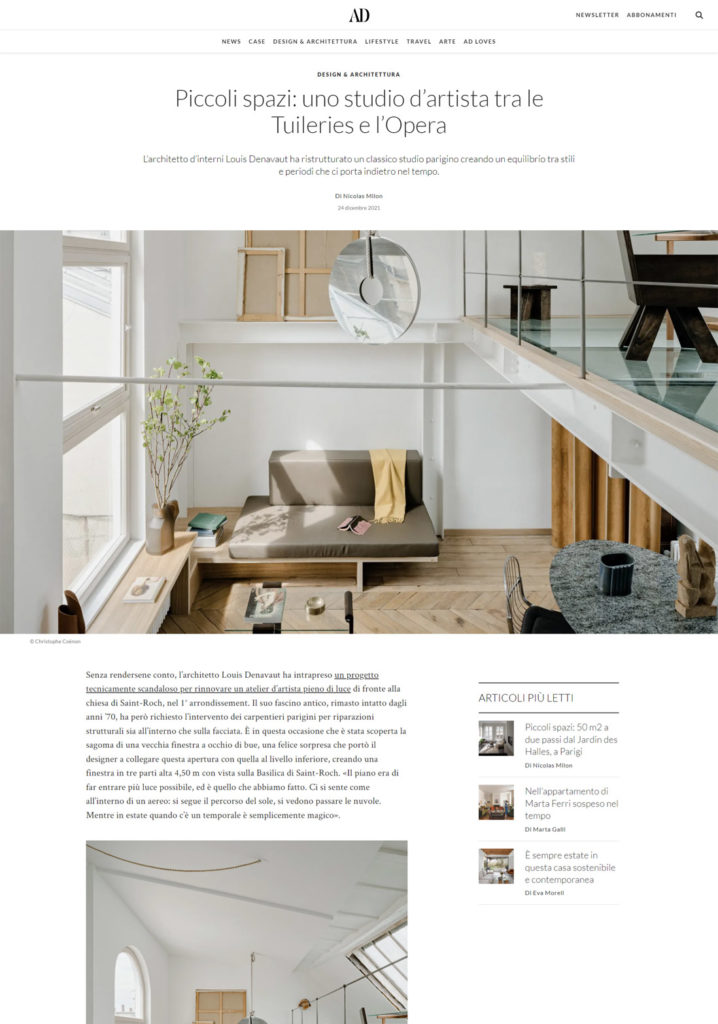 AD Magazine Italy, December 2021