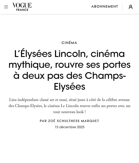Vogue, Décembre 2025